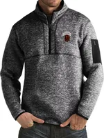 Antigua Men's Montana Grizzlies Black Fortune Pullover Jacket