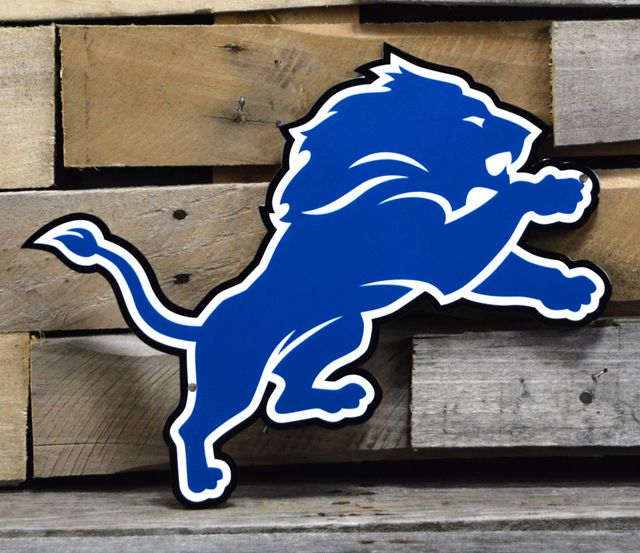 Rico Industries 1140746241 Detroit Lions Metal Diamond Shape Sign