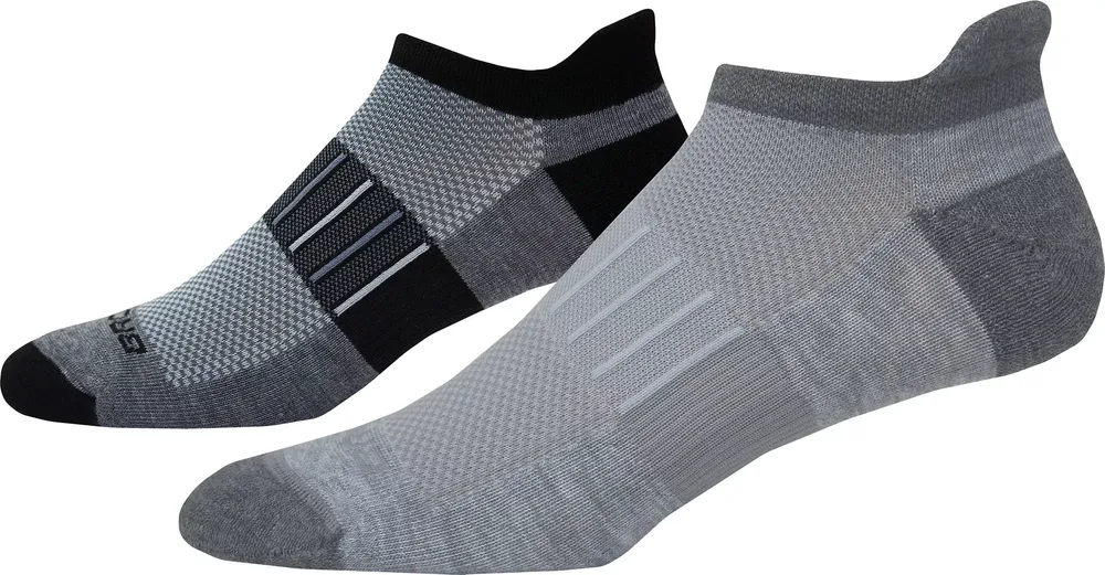 Brooks Ghost Midweight No Show Socks - 2 Pack