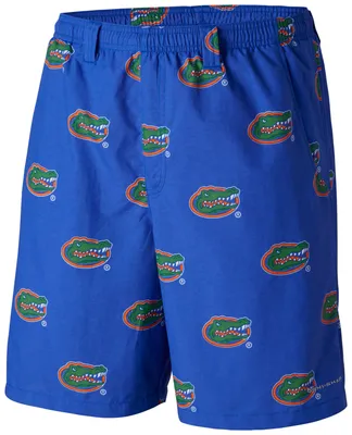 Columbia Men's Florida Gators Blue Backcast II Printed Performance Shorts