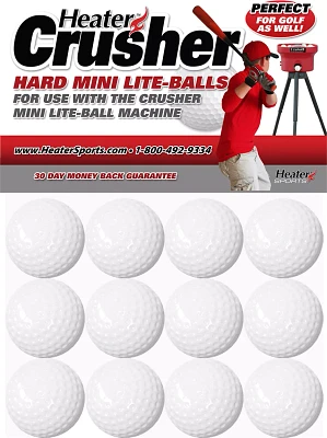 Heater Crusher Fast Mini Pitching Machine Poly Balls – 12 Pack