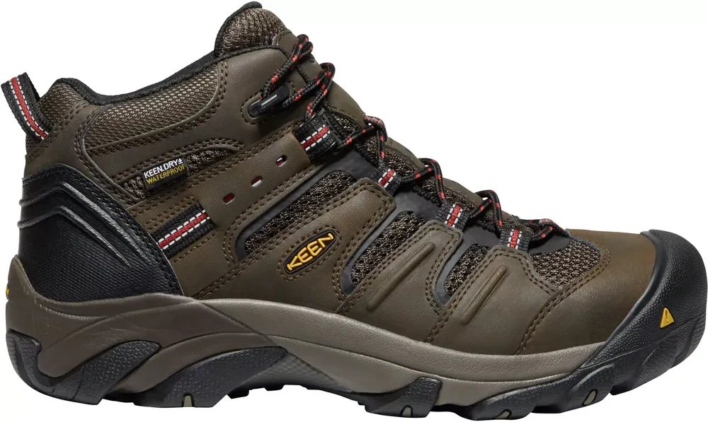 KEEN Men's Lansing Mid Waterproof Steel Toe Work Boots