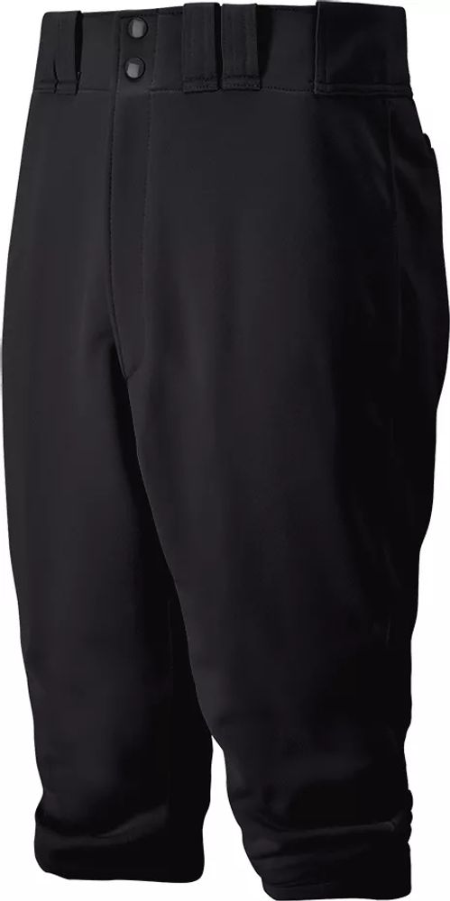 Mizuno Youth Premier Short Piped Baseball Pant - Medium - Grey / Black