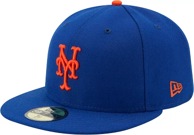 New Era Men's York Mets 59Fifty Game Royal Authentic Hat