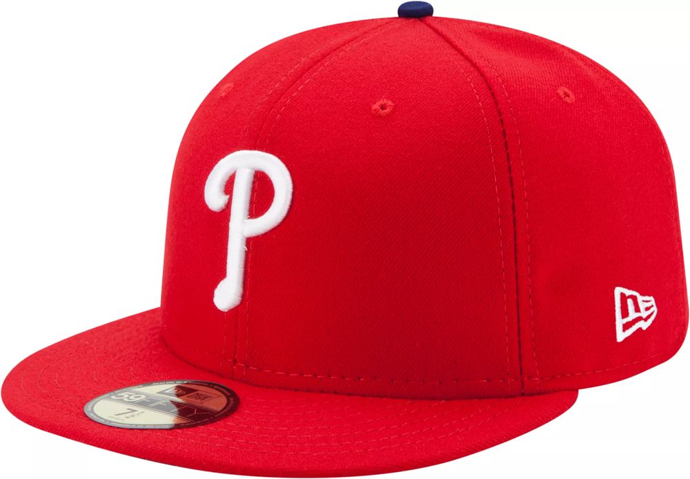 New Era Men's Philadelphia Phillies 59Fifty Game Red Authentic Hat