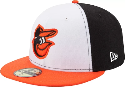 New Era Men's Baltimore Orioles 59Fifty Home White/Black Authentic Hat