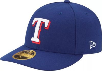 Men's Texas Rangers Fanatics Branded White/Royal Iconic Color Blocked  Fitted Hat