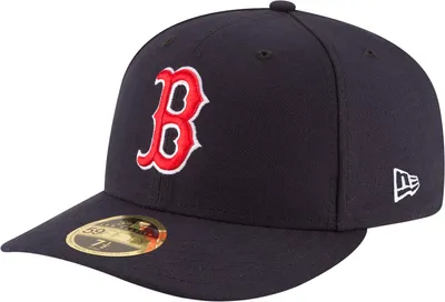 New Era Men's Boston Red Sox 59Fifty Game Navy Low Crown Authentic Hat