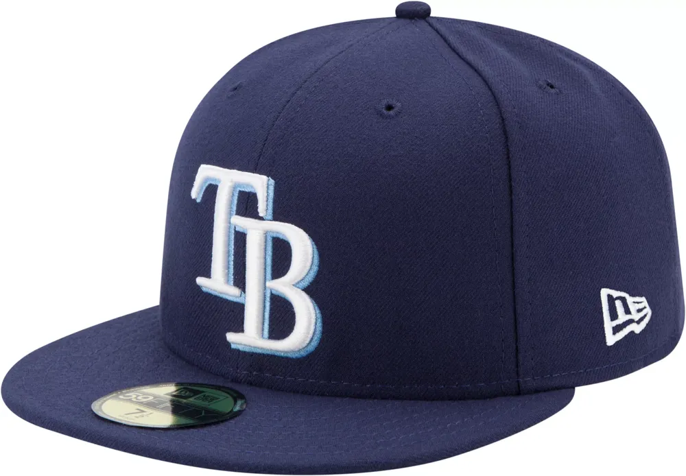 New Era Men's Tampa Bay Rays 59Fifty Game Navy Authentic Hat