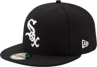 New Era Men's Chicago White Sox 59Fifty Game Black Authentic Hat