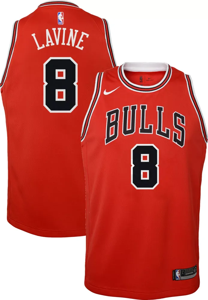 Nike Youth Chicago Bulls Zack Lavine #8 Red Dri-FIT Swingman Jersey