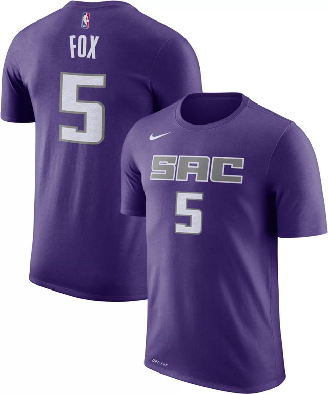 Kids Sacramento Kings De'Aaron Fox #5 Nike Anthracite 2022/23 Swingman  Jersey - City Edition