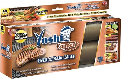Yoshi Copper Grill and Bake Mats – As Seen on TV