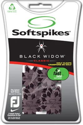 Softspikes Black Widow Fast Twist Golf Spikes - 22 Pack