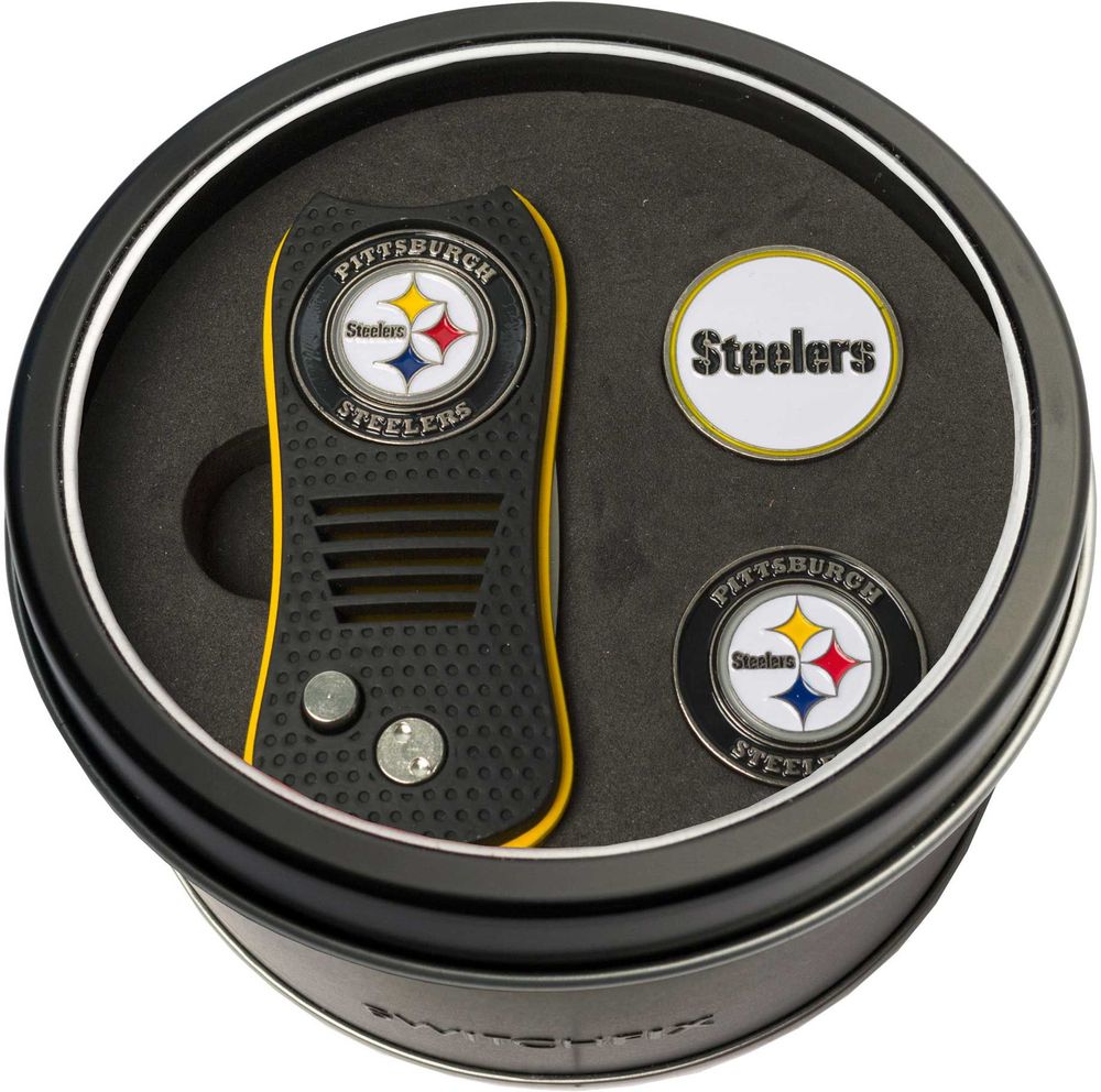 Dick's Sporting Goods Team Golf Pittsburgh Steelers Switchfix Divot Tool  and Ball Markers Set