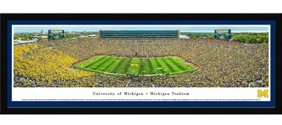 Blakeway Panoramas Michigan Wolverines Framed Panorama Poster