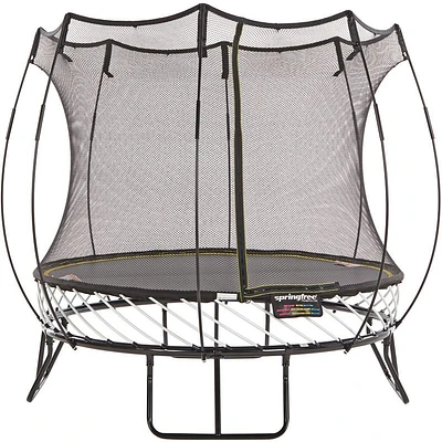 Springfree Trampoline 8' Compact Round Trampoline with Safety Enclosure