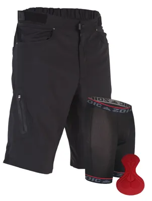 ZOIC Men's Ether Cycling Shorts with Essential Liner