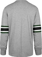 '47 Men's New York Jets Cover 2 Grey Long Sleeve T-Shirt