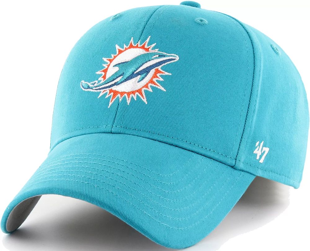 Men's New Era Aqua Miami Dolphins Logo Bucket Hat