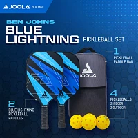 JOOLA Ben Johns Blue Lightning Pickleball Paddle Set