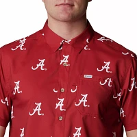 Columbia Men's Alabama Crimson Tide CLG Super Slack Tide™ Short Sleeve Shirt