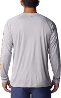 Columbia Men's Texas Longhorns Grey Terminal Tackle Long Sleeve Shirt