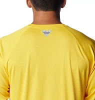 Columbia Men's Michigan Wolverines Maize Terminal Tackle Long Sleeve Shirt