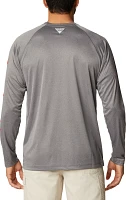 Columbia Men's Georgia Bulldogs Terminal Tackle Grey Long Sleeve T-Shirt