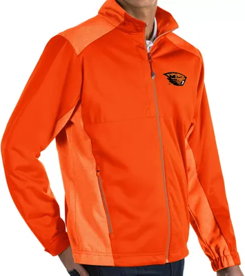 Antigua Men's Oregon State Beavers Orange Revolve Full-Zip Jacket