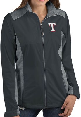 Women's Antigua Orange/Charcoal Houston Astros Generation Full-Zip