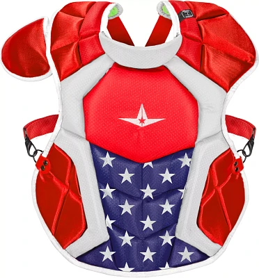All-Star Intermediate NOCSAE Commotio Cordis 15.5'' S7 AXIS USA Chest Protector