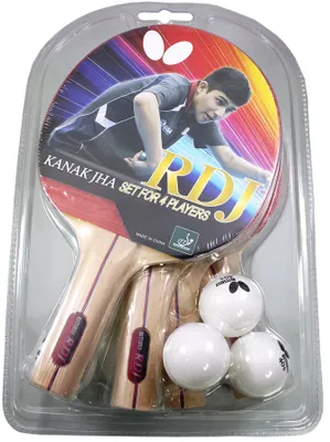 Butterfly RDJ 4-Player Table Tennis Racket Set