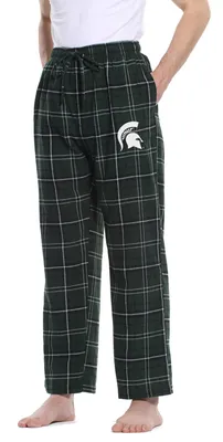 Concepts Sport Men's Michigan State Spartans Green/Black Ultimate Sleep Pants