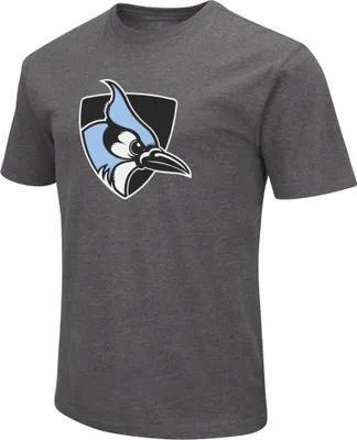Colosseum Men's Johns Hopkins Blue Jays Grey Dual Blend T-Shirt