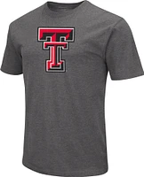 Colosseum Men's Texas Tech Red Raiders Grey Dual Blend T-Shirt