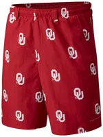 Columbia Men's Oklahoma Sooners Crimson Backcast II Printed Performance Shorts