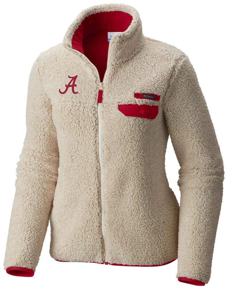 Columbia Women's Alabama Crimson Tide Mountainside Full-Zip White Jacket