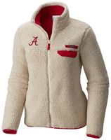 Columbia Women's Alabama Crimson Tide Mountainside Full-Zip White Jacket