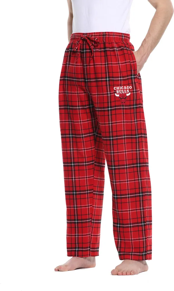 Chicago Bulls Concepts Sport Ultimate Plaid Flannel Pajama Pants - Red/Black