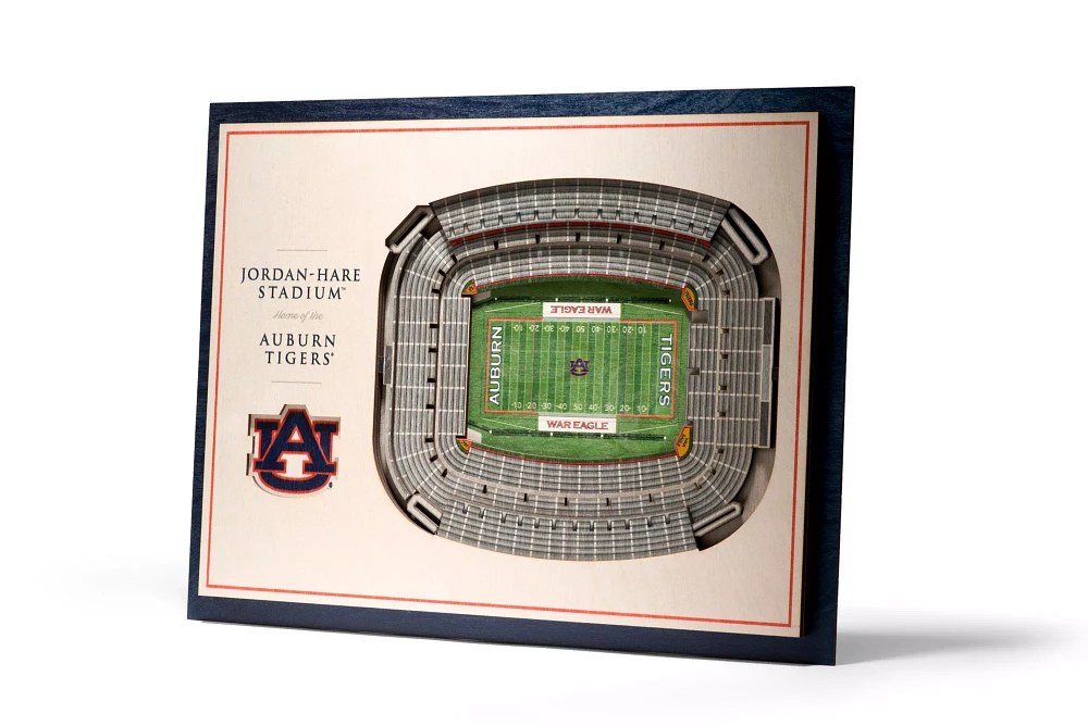 You the Fan Auburn Tigers 5-Layer StadiumViews 3D Wall Art