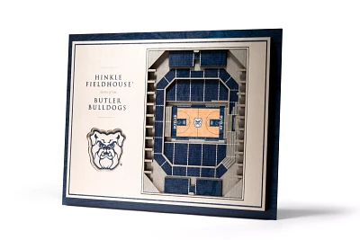 You the Fan Butler Bulldogs 5-Layer StadiumViews 3D Wall Art