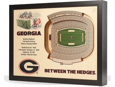 You the Fan Georgia Bulldogs 25-Layer StadiumViews 3D Wall Art