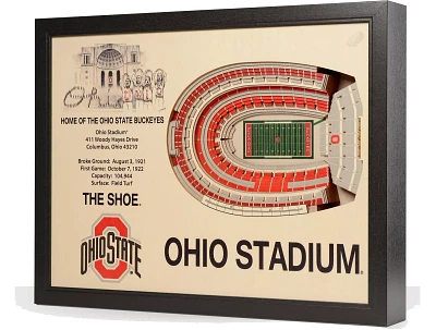 You the Fan Ohio State Buckeyes 25-Layer StadiumViews 3D Wall Art