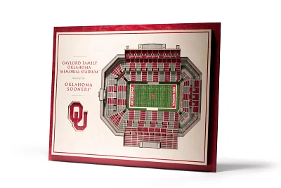 You the Fan Oklahoma Sooners 5-Layer StadiumViews 3D Wall Art