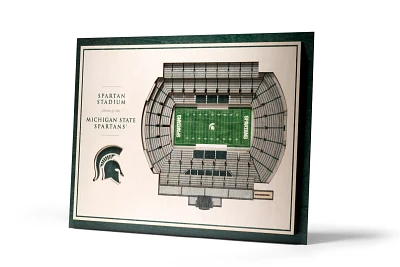 You the Fan Michigan State Spartans 5-Layer StadiumViews 3D Wall Art