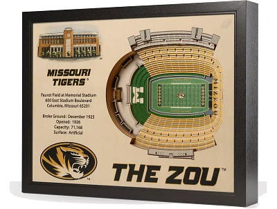 You the Fan Missouri Tigers 25-Layer StadiumViews 3D Wall Art