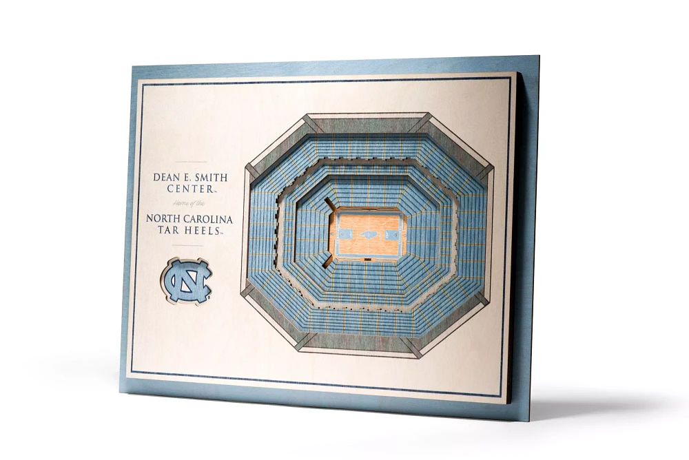 You the Fan North Carolina Tar Heels 5-Layer StadiumViews 3D Wall Art