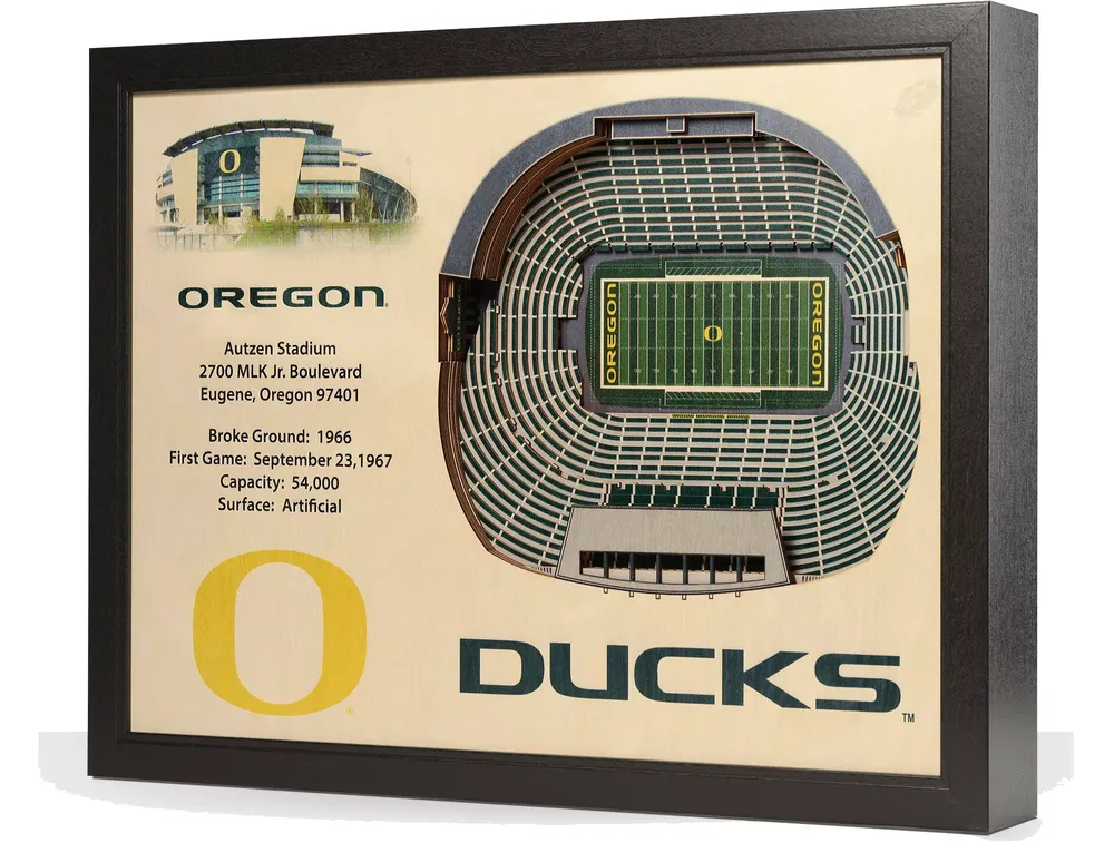 You the Fan Oregon Ducks 25-Layer StadiumViews 3D Wall Art