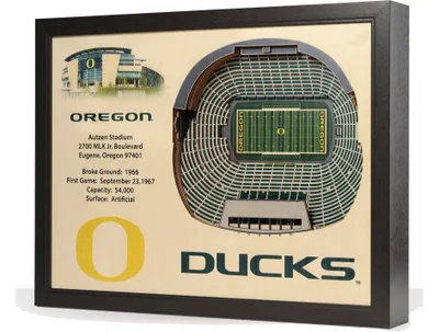 You the Fan Oregon Ducks 25-Layer StadiumViews 3D Wall Art